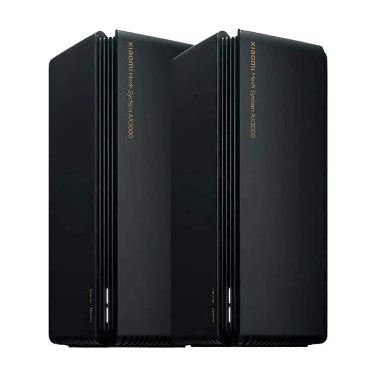 Xiaomi Mesh System AX3000 Wi-Fi 6 Router (2-Pack) 160MHz, speed up to 2976Mbps Black