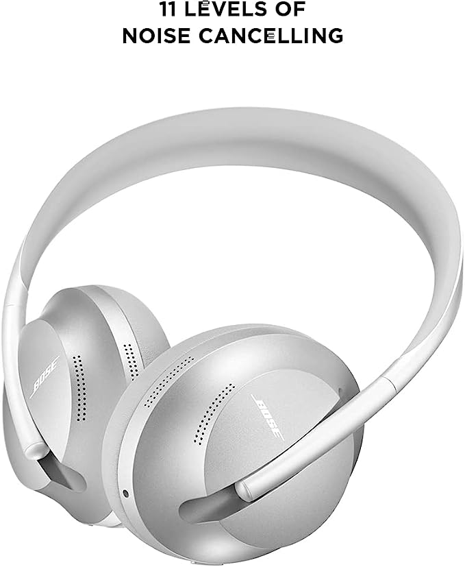 Bose 700 Wireless Over-Ear Noise Cancelling Headphones Luxe Silver
