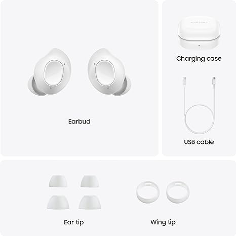 Samsung Galaxy Buds FE, Wireless, with Charging Case, ANC and Sound Customization, SM-R400N