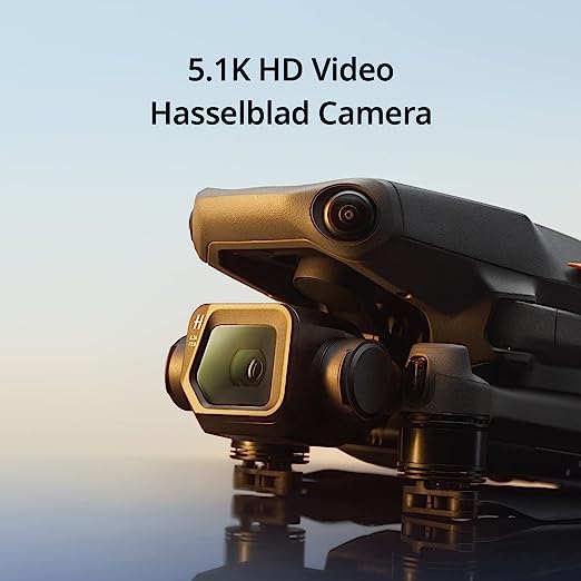 DJI Mavic 3 Classic (DJI RC) Fly More Combo - Drone with 4/3 CMOS Hasselblad Camera for Professionals, 5.1K HD Video, 46-Min Flight Time, Omnidirectional Obstacle Sensing, 15km Transmission Range