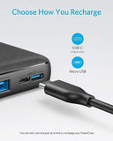 Anker Power Bank, PowerCore Essential 20000mAh Portable Charger with PowerIQ Technology and USB-C Input Only High-Capacity External Battery Pack Compatible with iPhone Samsung iPad and More