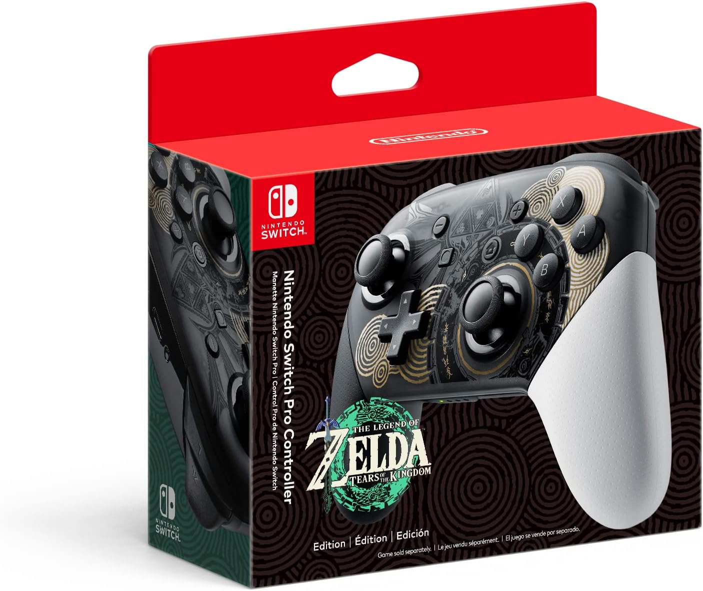 Nintendo switch Pro Controller -Legend of Zelda: Tears of the Kingdom Edition