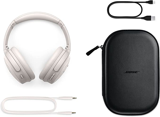Bose QuietComfort 45 Bluetooth Wireless Noise Cancelling Headphones - White Smoke