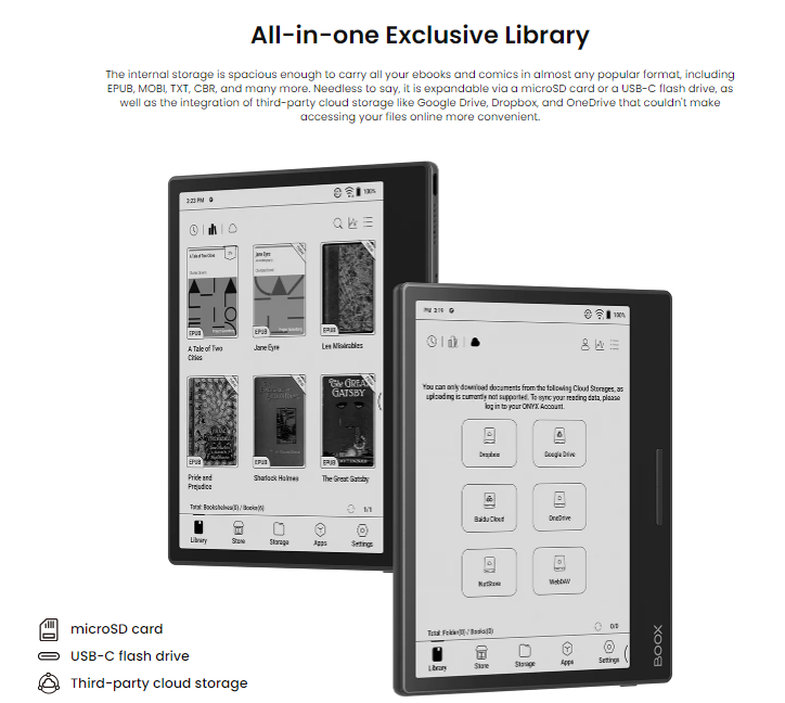 7" BOOX Page 3GB+32GB E-Ink Tablet