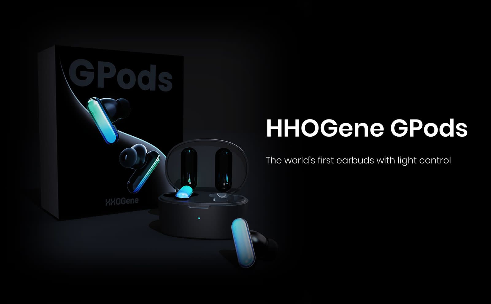 HHOGene GPods Noise Cancelling Earbuds with Light Control