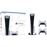 Sony PlayStation 5 Disc Edition Console With Dual Controller - White
