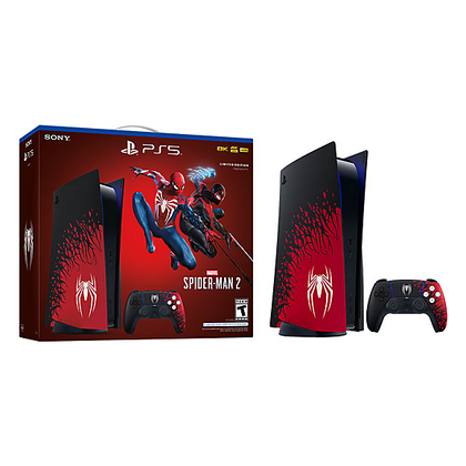 Sony PlayStation 5 Console Disc Edition – Marvel’s Spider-Man 2 Limited Edition Bundle